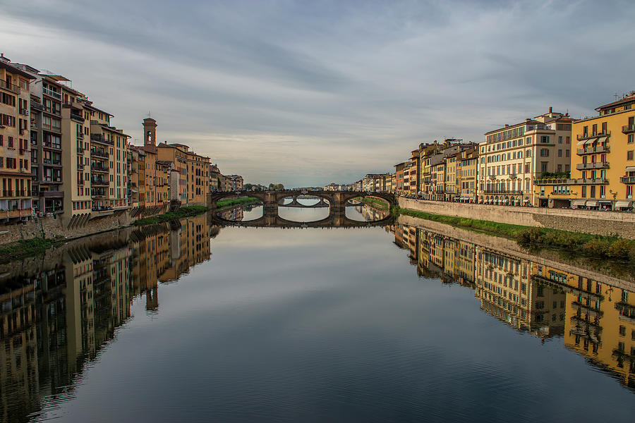 Bridges on river Arno in Florence Photograph by Radoslav Nedelchev ...