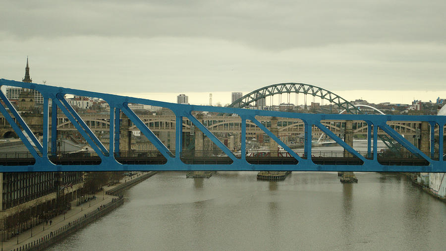 Bridges Over The Tyne Photograph by Adrian Wale