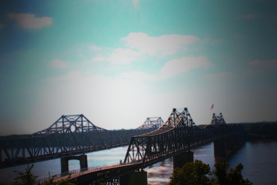 Bridge Photograph - Bridges Vicksburg Mississippi by Karen Wagner
