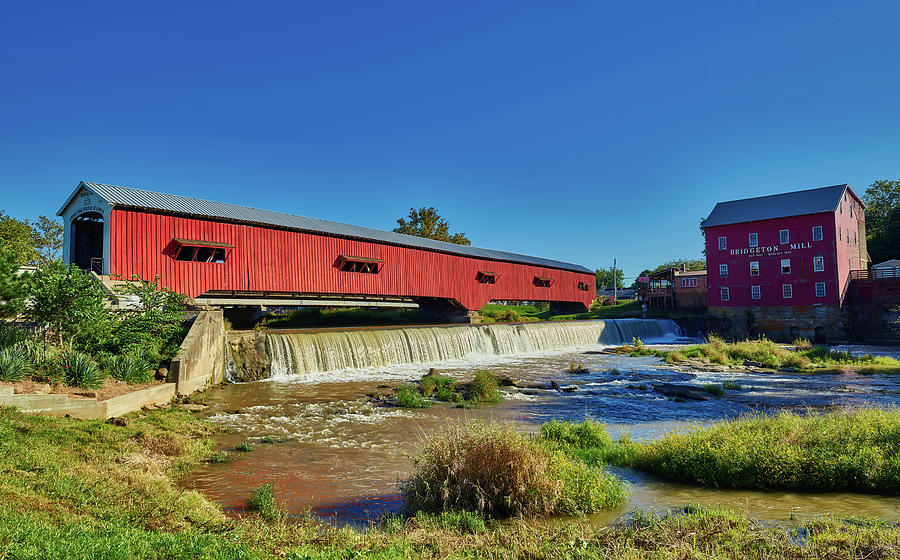 Bridgeton Covered Bridge And Mill Photograph By Mountain Dreams Fine