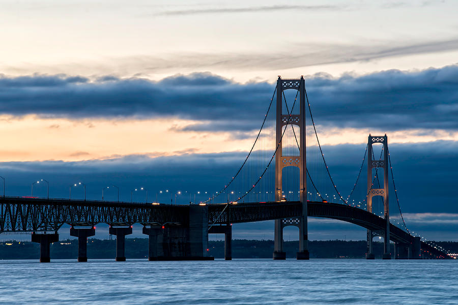 Bridging the Straits of Mackinac Photograph by Matt Hammerstein - Pixels