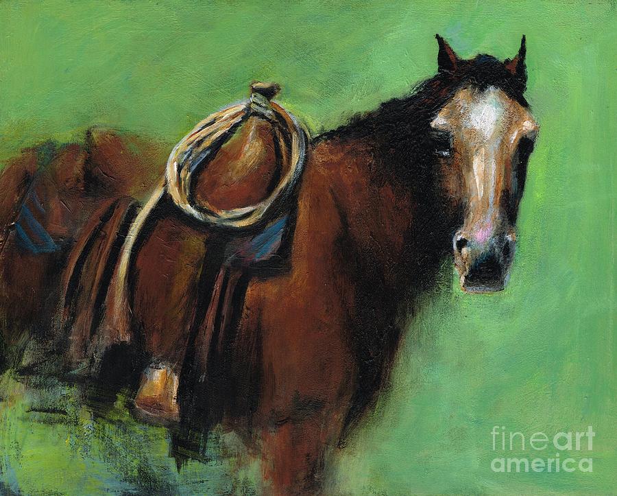 Bridle Ready Painting by Frances Marino