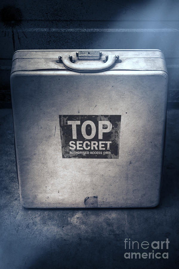 Vintage Photograph - Brief case of top secret espionage by Jorgo Photography