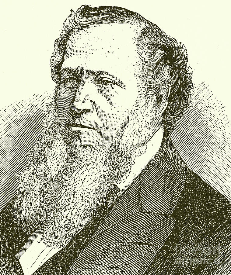  Brigham Young  engraving Drawing by English School