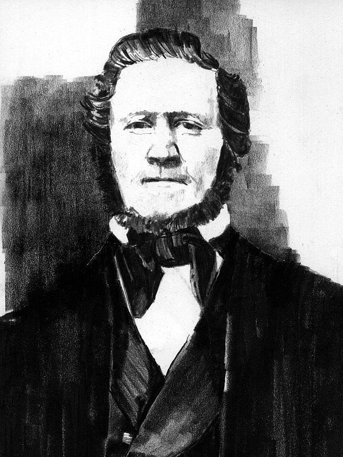 Brigham Young Drawing by Paul Sachtleben