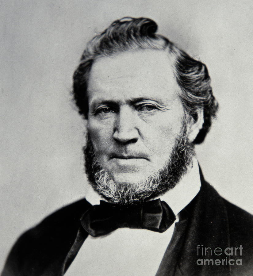 Brigham Young  Second President of the Mormon Church Photograph by American School