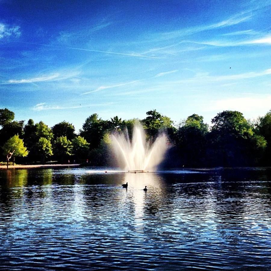 London Photograph - #bright #blue #sky #victoriapark #london by Louise McAulay
