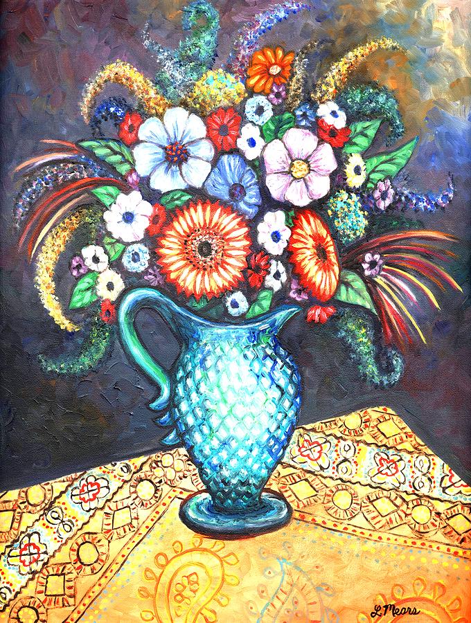 Flower Painting - Bright Bouquet by Linda Mears