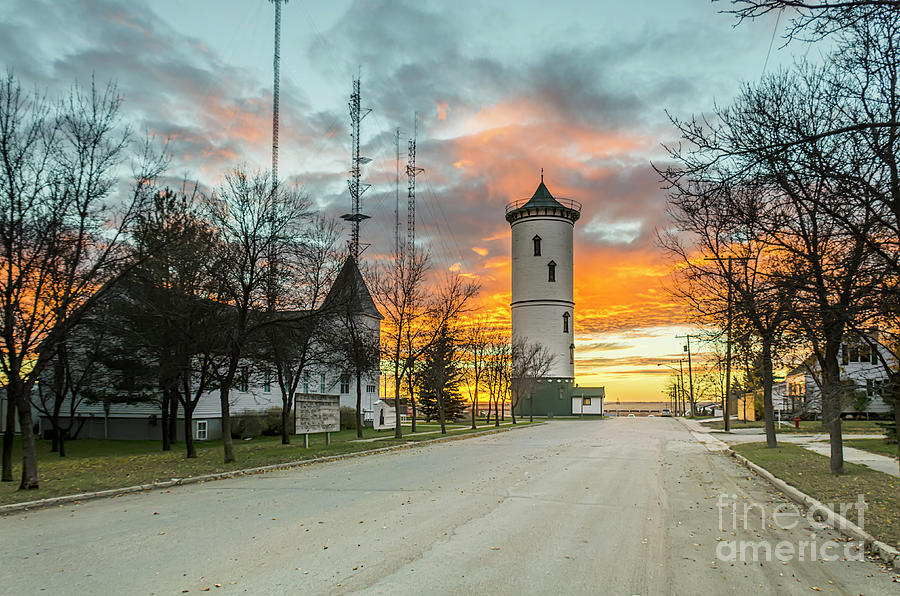 Bright, Colorful Sunset Over The Tower Photograph