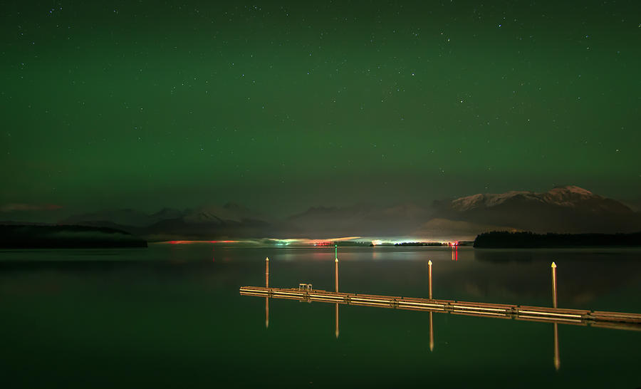 Bright Dock, Dim Lights Photograph by David Kirby