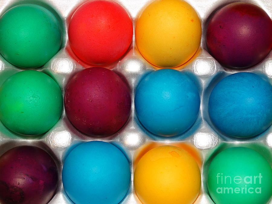 Bright Easter Eggs Photograph by Joseph Baril