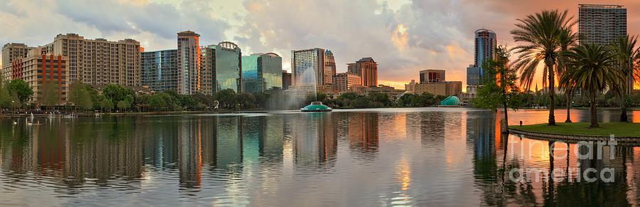 Bright Evening Skies Over Orlando Photograph by Adam Jewell