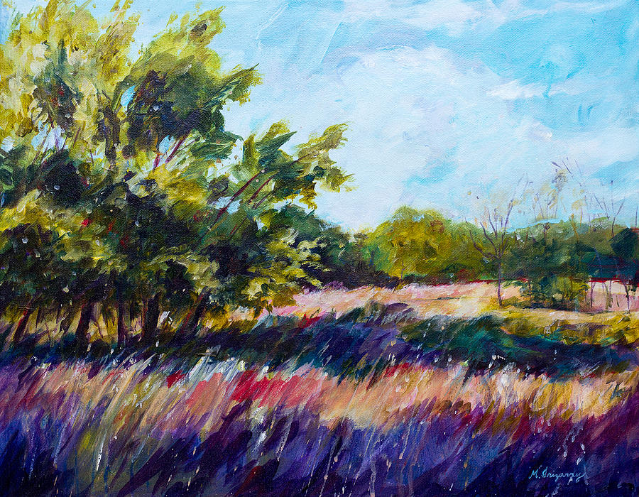 Bright Landscape Painting by Michelle Irizarry - Fine Art America