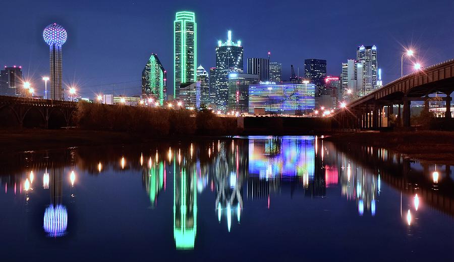 Bright Lights in Big D Photograph by Frozen in Time Fine Art Photography