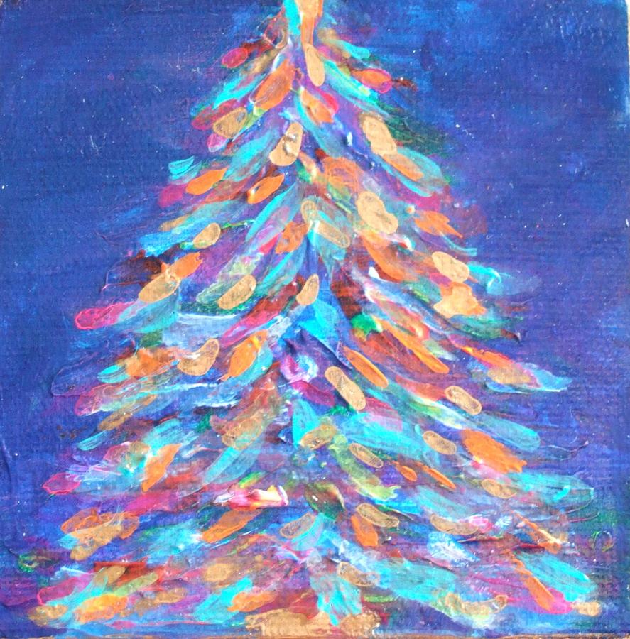 Bright Lights Of Christmas Painting by Deb Magelssen