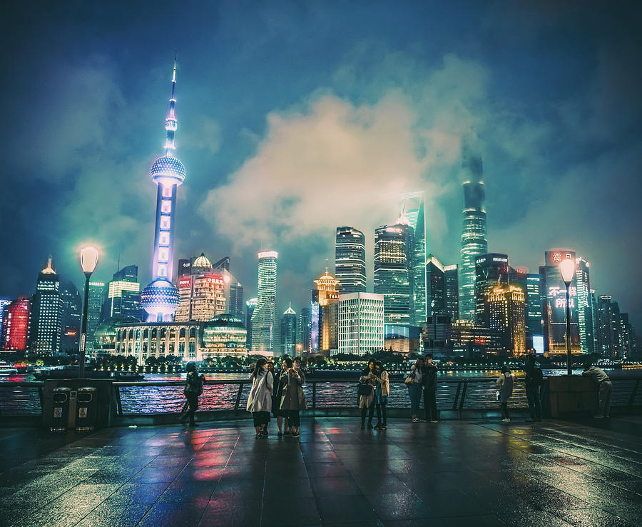 Bright Lights of Pudong Photograph by Nisah Cheatham