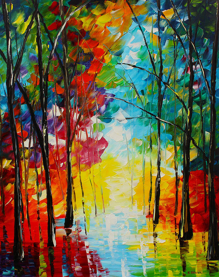 Bright Path Painting by Kevin Brown | Fine Art America