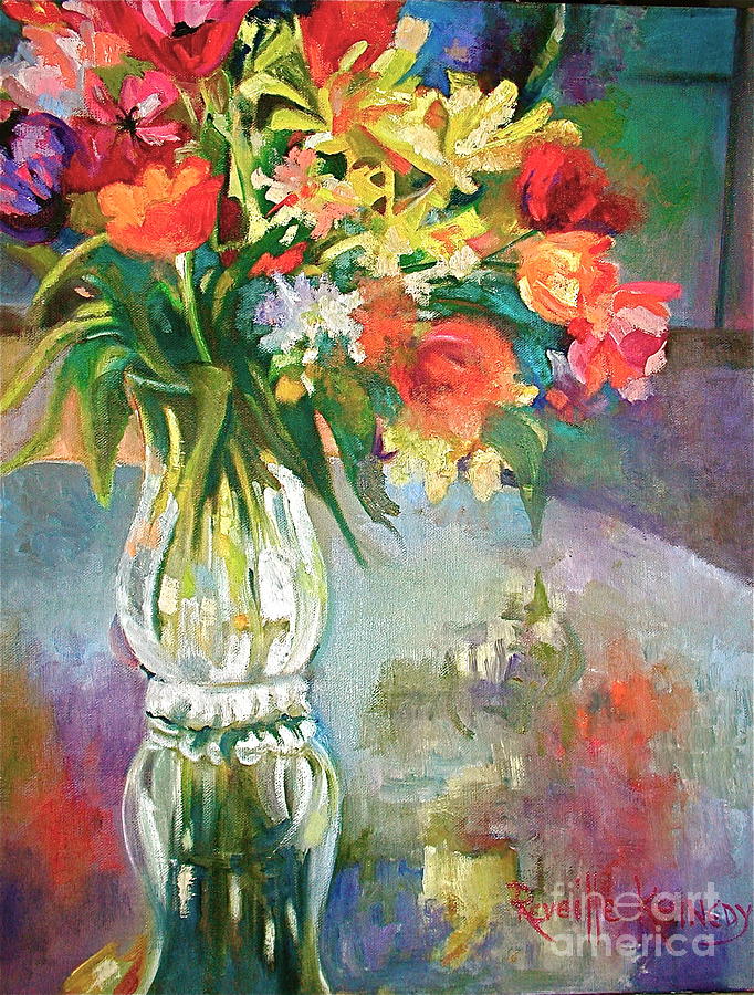 Flower Painting - Bright Reflections by Reveille Kennedy