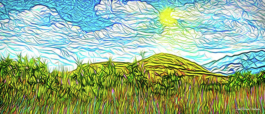 Nature Digital Art - Bright Sky Summer - Field In Boulder County Colorado by Joel Bruce Wallach