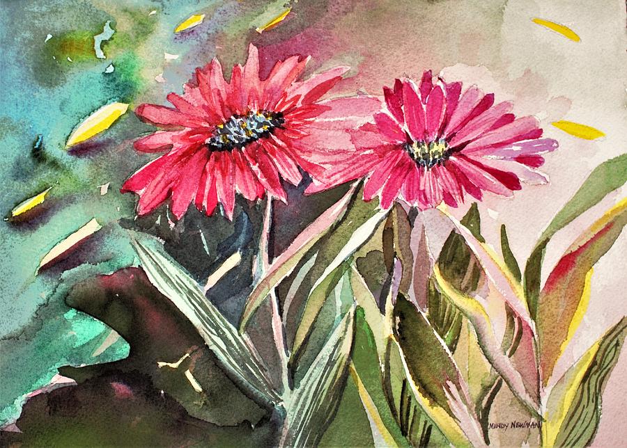 Daisy Painting - Bright Spring Daisies by Mindy Newman