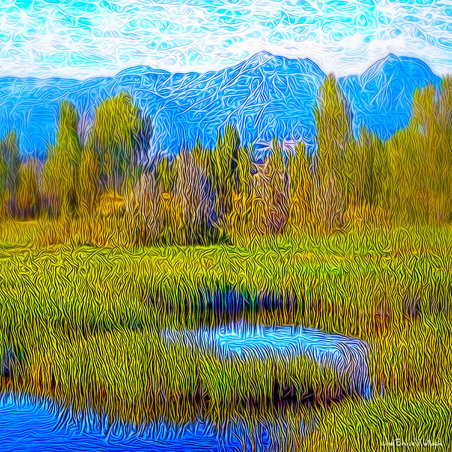Bright Summer Lake Digital Art by Joel Bruce Wallach