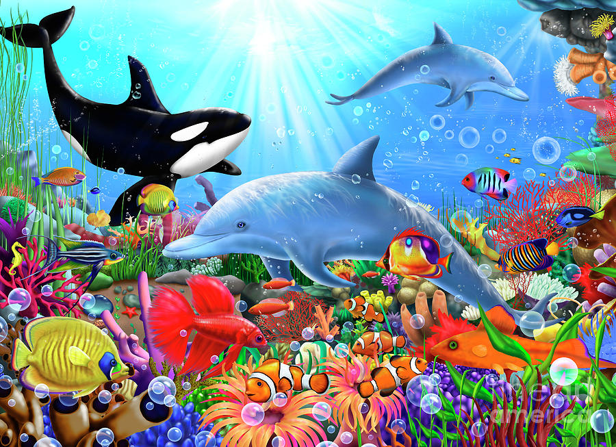 Bright Undersea World Photograph by MGL Meiklejohn Graphics Licensing