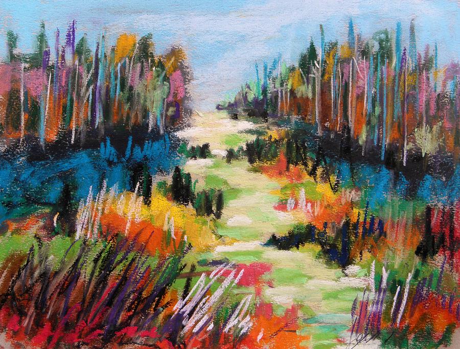 Impressionism Painting - Brightening Hillside by John Williams
