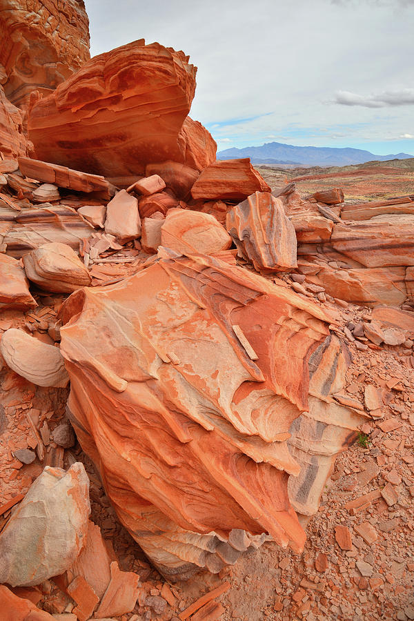 Brightly Colored Sandstone in Valley of Fire Photograph by Ray Mathis