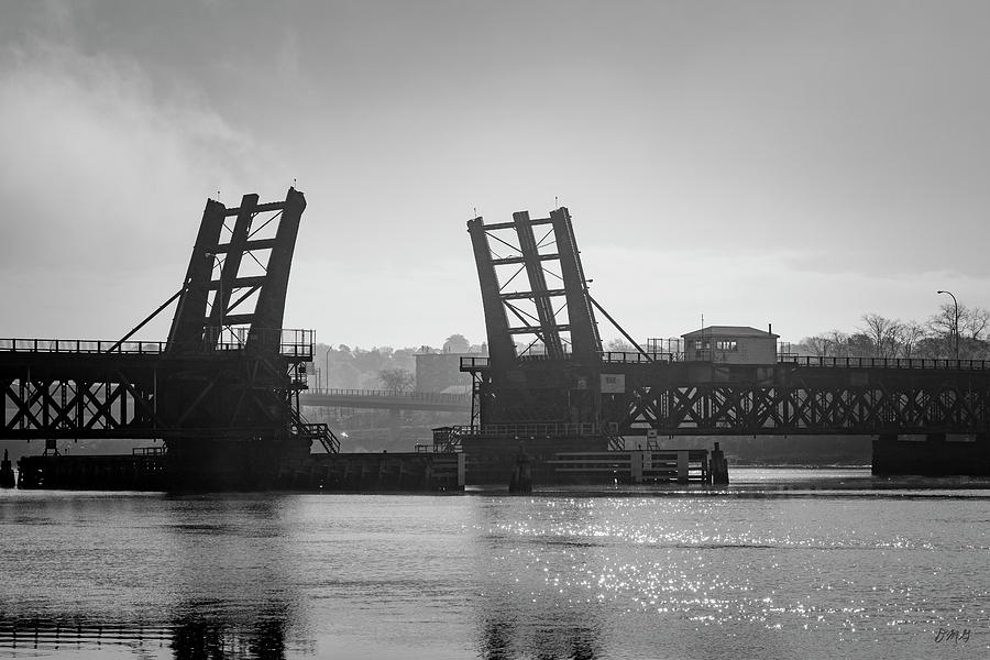 Black And White Photograph - Brightman St Bridge II BW by David Gordon