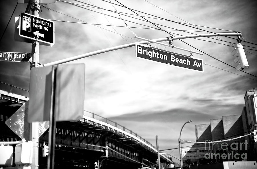 Brighton Beach Avenue Clouds in Brooklyn Photograph by John Rizzuto