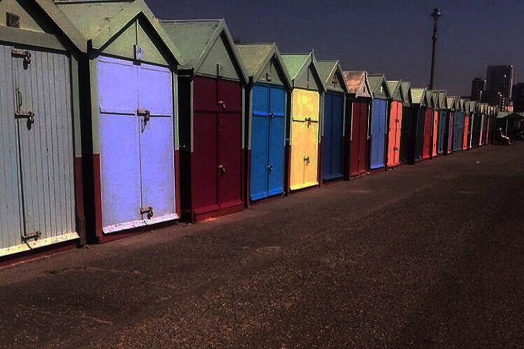 Beach Photograph - Brighton Beach Huts by L A U R E N