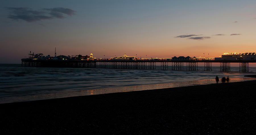 Brighton Pier at Sunset iii Photograph by Helen Jackson