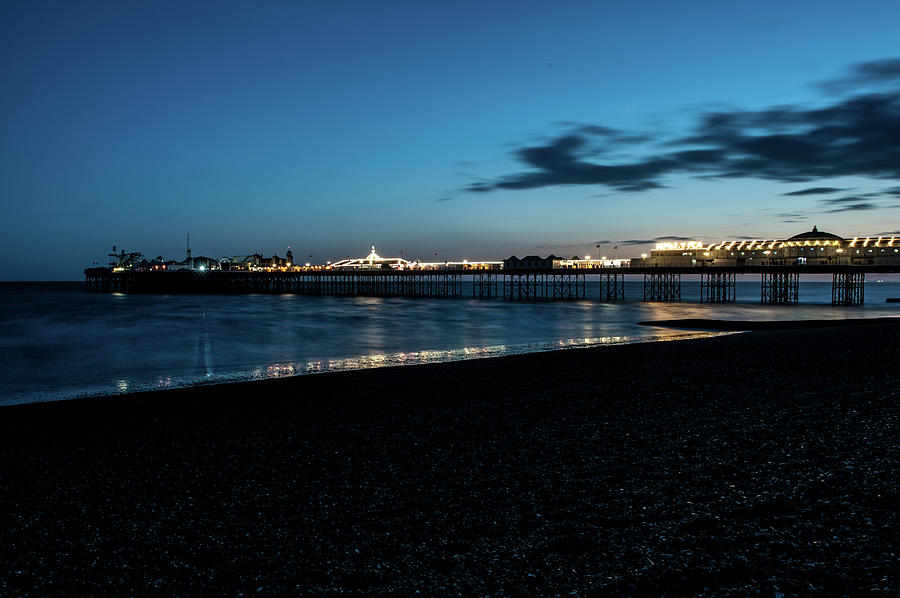 Brighton Pier at Sunset x Photograph by Helen Jackson