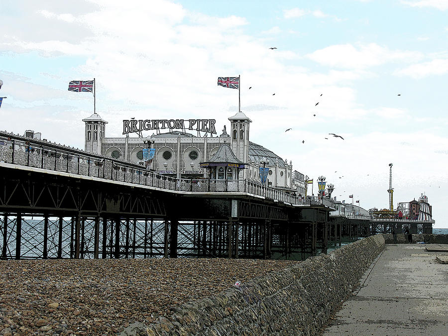 Brighton Pier, England Photograph by Tom Conway