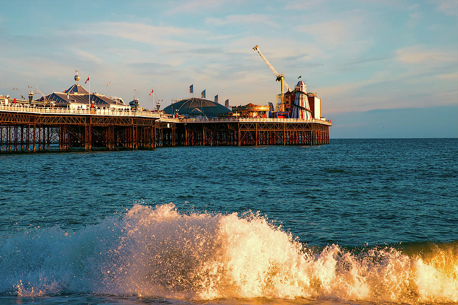 Brighton Pier From The Beach Photograph