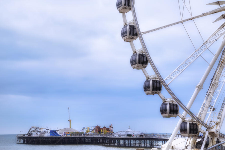 Ferris Wheel Photograph - Brighton Pier by Joana Kruse