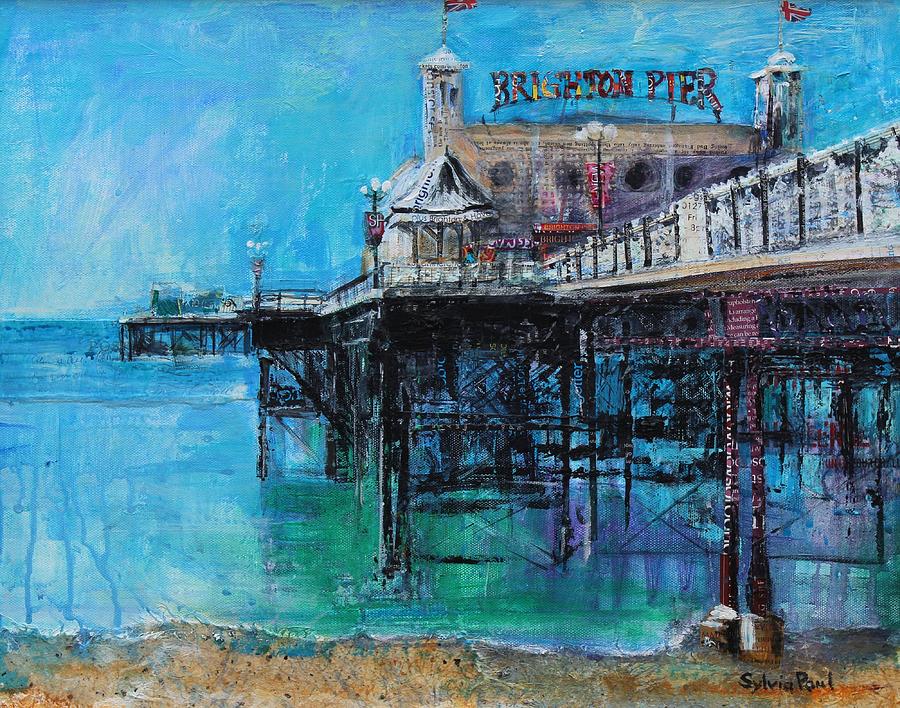 Brighton Pier Painting by Sylvia Paul