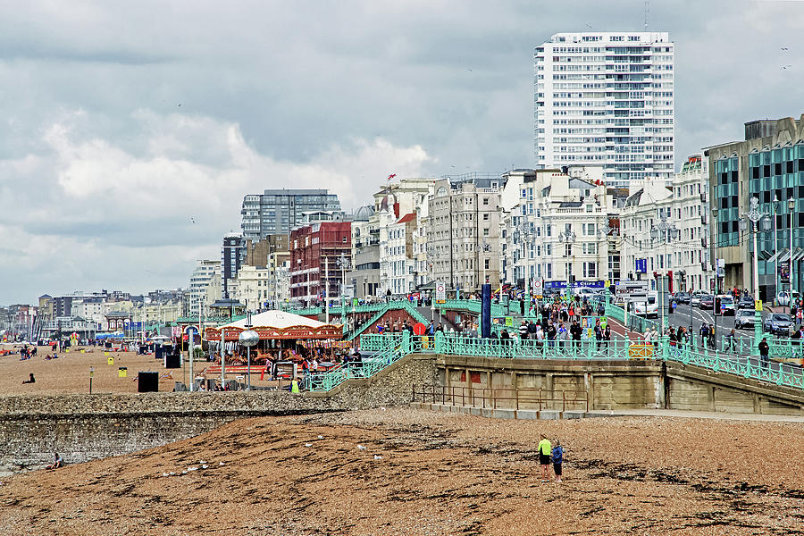Brighton Promenade Photograph by Keith Armstrong