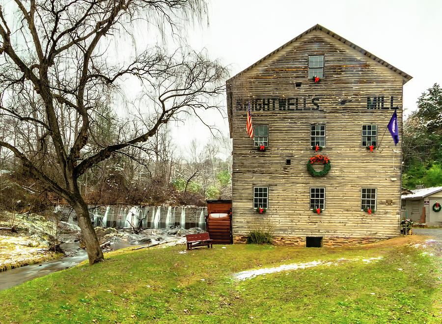 Brightwells Mill Decked Out For Christmas Photograph