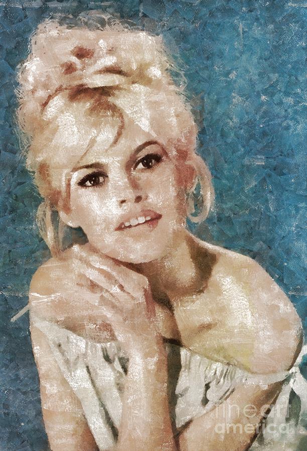 Brigitte Bardot, Actress Painting By Esoterica Art Agency - Pixels