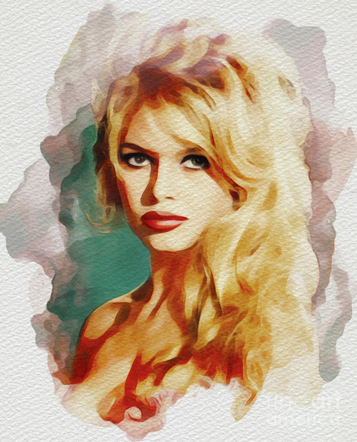 Brigitte Bardot, Movie Star Painting By Esoterica Art Agency - Pixels