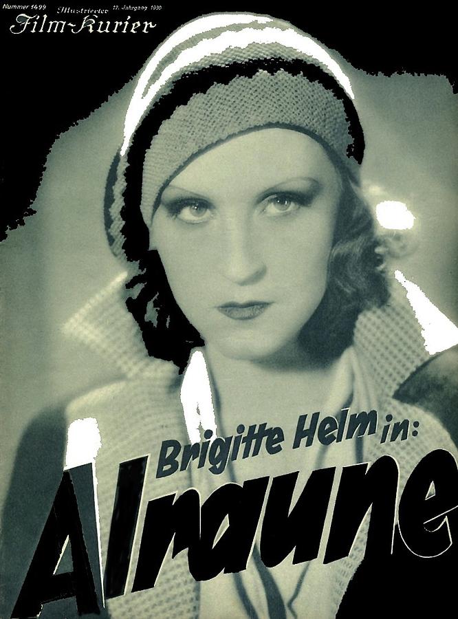 Brigitte Helm Alraune theatrical poster 1929 color added 2016 Photograph by David Lee Guss