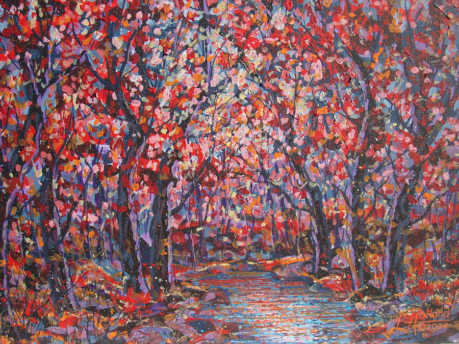 Brilliant Autumn. Painting by Leonard Holland