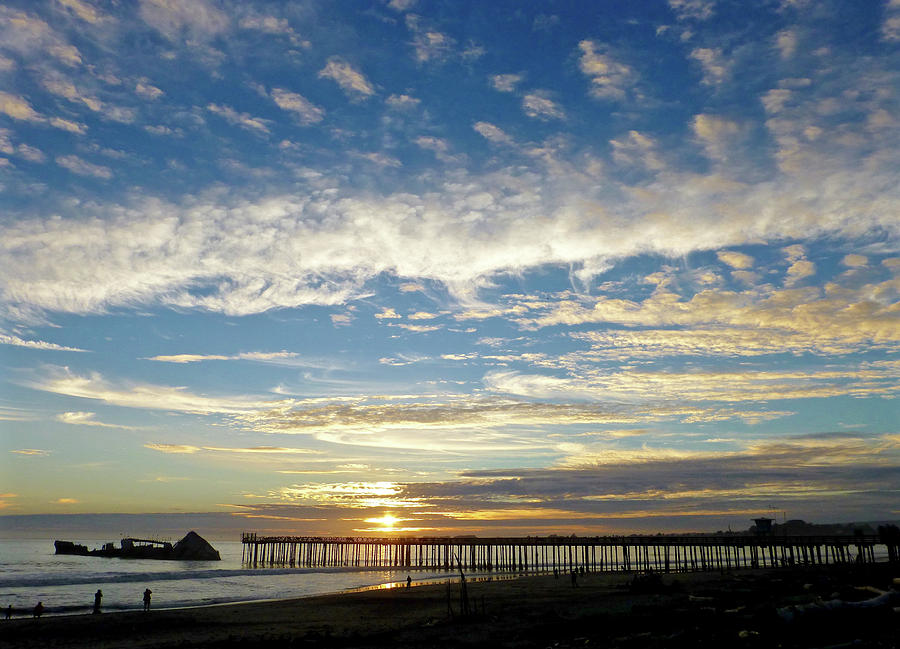 Brilliant Sunset Seacliff, CA Photograph by Amelia Racca