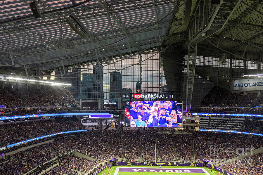 Minnesota Vikings Photograph - Bring It Home Minnesota Vikings Us Bank Stadium by Wayne Moran