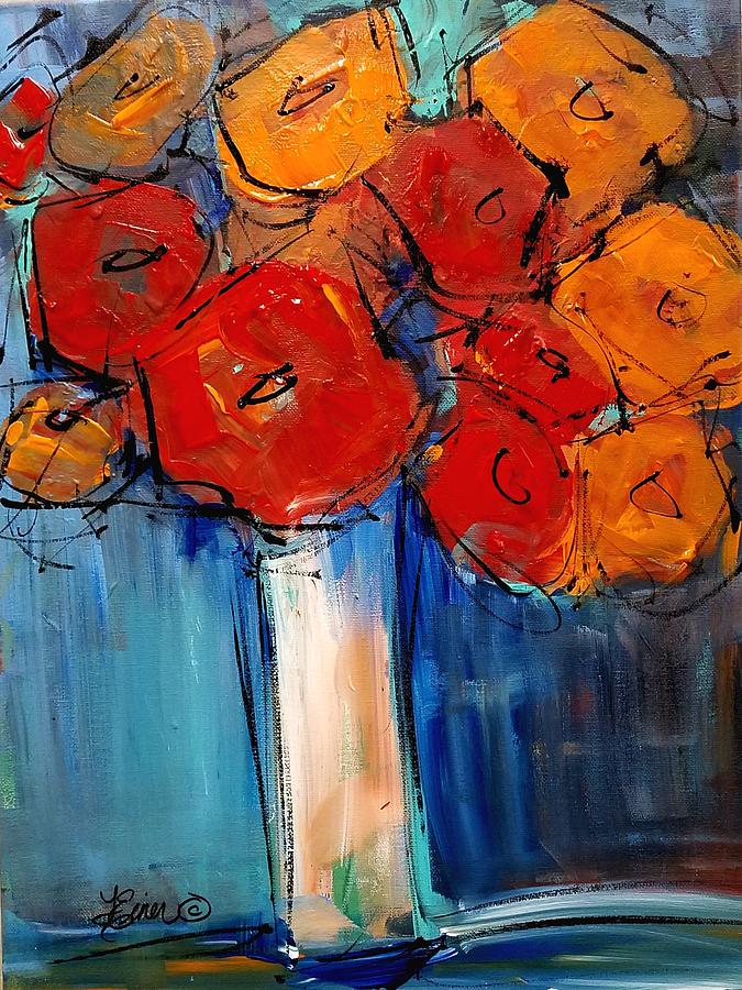 Bring Me Flowers Painting by Terri Einer