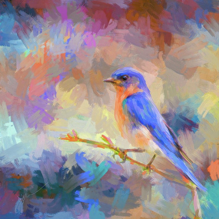 Bring On The Bluebirds Painting by Jai Johnson