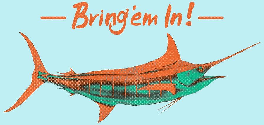 Bringem In Marlin Digital Art by Kevin Putman