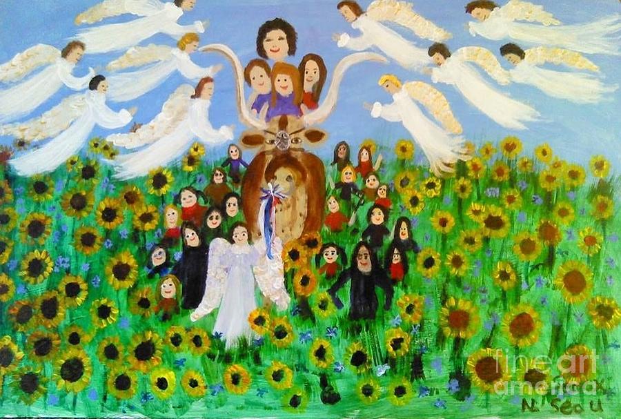Bringing The Children Home Safely Painting by Seaux-N-Seau Soileau