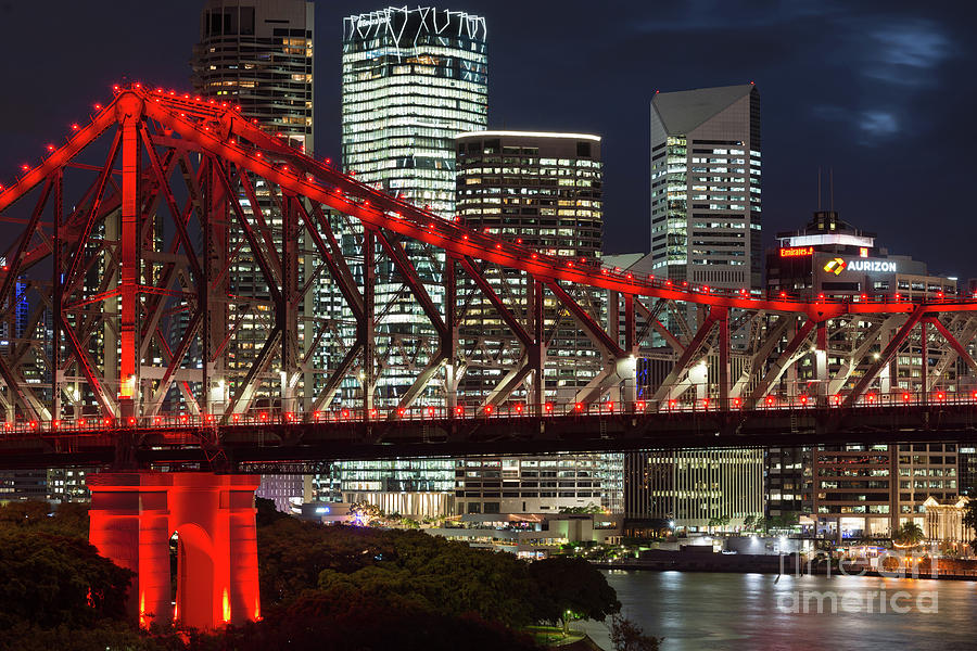 Brisbane bridge Photograph by Andrew Michael